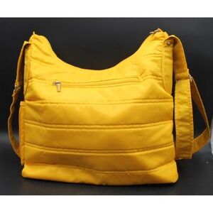 Lug Cable Car Quilted Satchel Shoulder Bag Bright Yellow NWOT